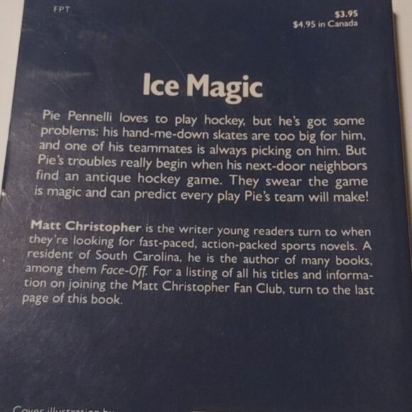 Vintage EUC Ice Magic paperback novel by Matt Christopher 1973 - Picture 5 of 6
